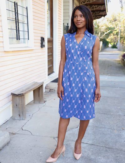 Anchor Away Wrap Dress - Just Stuf Store