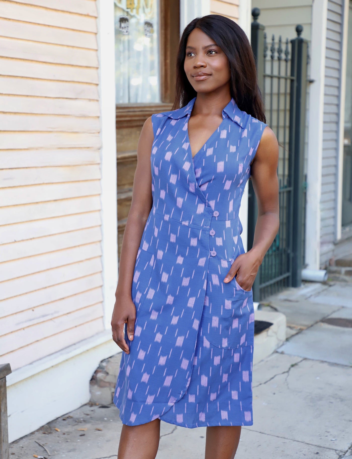 Anchor Away Wrap Dress - Just Stuf Store