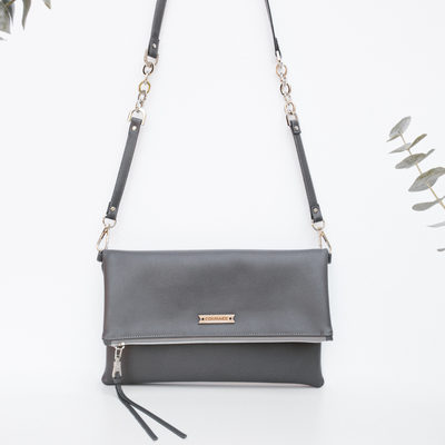 DREAMER foldover bag | CHARCOAL - Just Stuf Store