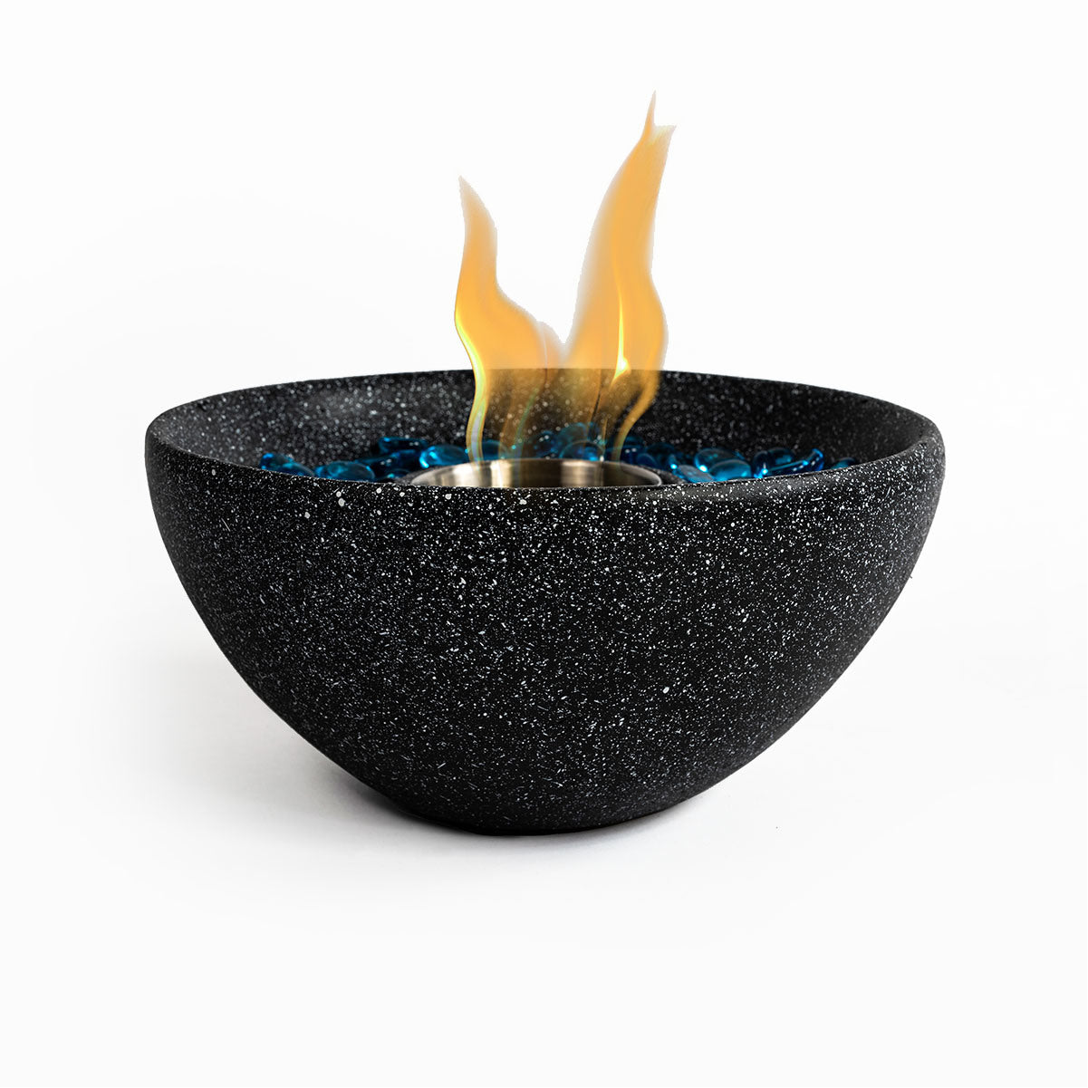 Tabletop Fire Pit Black; Table Top Fire Bowl Outdoor & Indoor Portable Ethanol Fireplace Alcohol Fire Pot - Just Stuf Store