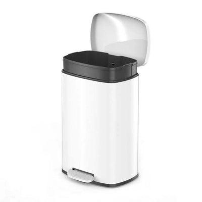 13.2 Gallon Trash Can, Rectangular Step On Kitchen Trash Can - Just Stuf Store