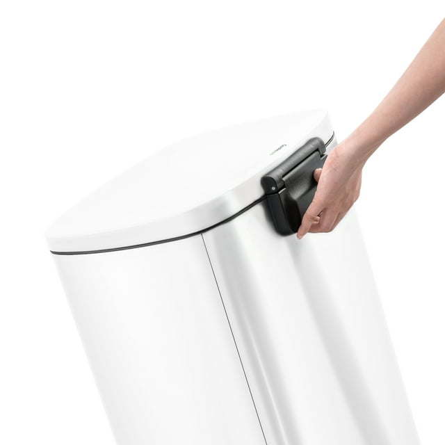 13.2 Gallon Trash Can, Rectangular Step On Kitchen Trash Can - Just Stuf Store