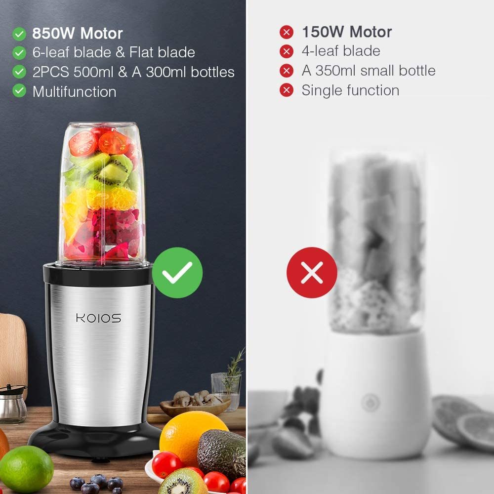 KOIOS 850W Personal Blender for Shakes and Smoothies - Just Stuf Store