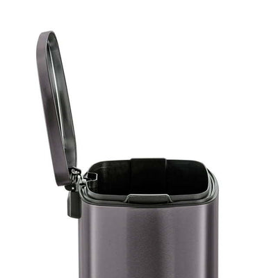 13.2 Gallon Trash Can, Rectangular Step On Kitchen Trash Can - Just Stuf Store