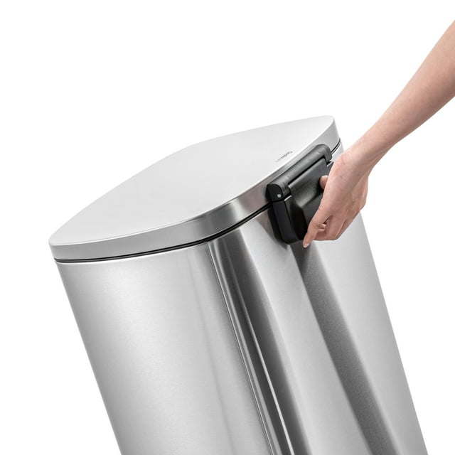 13.2 Gallon Trash Can, Rectangular Step On Kitchen Trash Can - Just Stuf Store