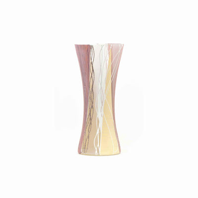 Handpainted Art Glass Vase | Interior Design Home Room Decor | Table vase 12 inch - Just Stuf Store